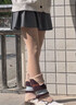 JIOESC紐扣堆堆襪套美拉德拼色襪套女春秋款JK毛線針織秋天彩色腿套襪子 米白色 1雙 均碼 曬單實拍圖