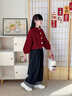 女童毛衣外套秋冬2025新款女大童紅色針織兒童初中生開(kāi)衫本命上衣 單件哦-紅色毛衣 150 曬單實(shí)拍圖
