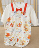漢宮優(yōu)品新生嬰兒兒衣服初生兒背帶假兩件爬爬服中國(guó)風(fēng)哈衣春季寶 魚燈迎春 80cm 曬單實(shí)拍圖