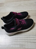 斯凱奇（Skechers）女鞋中老健步鞋休閑運(yùn)動(dòng)透氣跑步散步軟底網(wǎng)面鞋124952 黑色/桃紅色/BKHP 36.5 曬單實(shí)拍圖