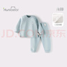 歡喜小熊6個(gè)月-3歲嬰兒純棉保暖內(nèi)衣套裝冬季三層保暖薄棉寶寶秋冬衣服 曬單實(shí)拍圖