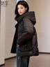 她享冬季棉服女連帽保暖棉衣女士面包服加厚外套棉襖女T144M1020 曬單實(shí)拍圖