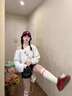 露肩斜肩衛(wèi)衣女春秋季2025年新款小個(gè)子吊帶兩件套獨(dú)特設(shè)計(jì)感上衣 花灰色【長(zhǎng)袖+吊帶】 M 曬單實(shí)拍圖