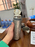 靈稱(chēng)LNCHNG純鈦保溫杯鈦水杯車(chē)載男士燜泡茶杯茶水分離杯戶(hù)外喝茶杯子 鈦花銀 500ml ＋杯套【禮盒包裝】 曬單實(shí)拍圖