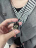 君念玉黑曜石狐貍吊墜彩虹眼金耀石九尾狐男女項鏈水晶狐貍掛墜 金耀石烈焰赤狐吊墜 進口可調(diào)節(jié) 曬單實拍圖
