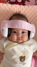 玫膚美寶寶嬰幼兒童隔音耳罩防噪音耳機睡眠新生兒睡覺(jué)防水飛機降噪舒適 伸縮綁帶款粉色【0-1歲】E4 曬單實(shí)拍圖
