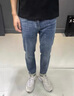 真維斯牛仔褲男夏季新款潮牌直筒寬松褲子男彈力休閑長(cháng)褲 QBL-913藍色 29 曬單實(shí)拍圖