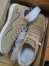 西域駱駝?wù)媾晾星锎呵镄驴钔笟夥莱舭⒏市蓍e板鞋男士跑步運動(dòng)鞋 AW916卡其皮面四季款 41 尺碼偏小/拍大一碼 曬單實(shí)拍圖