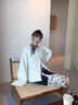 XINUOSICHOU風(fēng)過(guò)之處 真絲絲巾女2024新款高級(jí)感 復(fù)古桑蠶絲菱形巾春夏 深烏色 25*110cm 曬單實(shí)拍圖