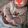 乖奇熊嬰兒純棉連體衣春秋季長袖睡衣無骨居家服寶寶哈衣爬爬服新生兒童 曬單實(shí)拍圖