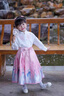 迪士尼女童套裝2025新款春秋艾莎公主馬面裙中小童女寶寶公主裙時尚百搭 粉色長袖套裝 100 cm 曬單實拍圖