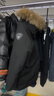 坦博爾機(jī)能戶外工裝男女同款大毛領(lǐng)羽絨服運(yùn)動(dòng)外套560535D極夜黑185 曬單實(shí)拍圖