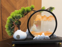 班德拉斯流沙畫(huà)擺件裝飾品迎客松客廳擺件高端大氣電視柜擺件辦公室擺件 青松—水墨江山A款 曬單實(shí)拍圖