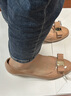 菲拉格慕（Ferragamo）女士骨色/米色Vara蝴蝶結(jié)高跟鞋 0753641_1D _ 65 禮物送女友 曬單實(shí)拍圖