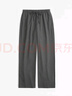 ABERCROMBIE & FITCH女裝24春秋款美式辣妹氣質(zhì)通勤松緊腰闊腿西裝褲KI156-4389 深灰色 S 155/72A 短版 曬單實拍圖