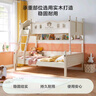 LINSY KIDS林氏兒童床高低子母床上下鋪床 高低床+書(shū)架+上下床墊 1.35*2m 曬單實(shí)拍圖