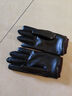 皮手套男士冬季加絨加厚保暖防風(fēng)騎行騎車(chē)摩托車(chē)觸屏手套 黑色 1雙裝 曬單實(shí)拍圖