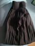 尚都比拉冬季時(shí)尚通勤壓褶寬松垂感顯瘦毛織百褶裙 曬單實(shí)拍圖