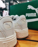 彪馬（PUMA）官方【厚底鞋】女低幫復古增高板鞋松糕鞋小白鞋PLATFORM364040 白-金色-04 35.5 曬單實(shí)拍圖