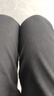 利郎輕時(shí)尚男裝【科技黑+萬(wàn)向彈】新款牛仔褲男純黑彈力職場(chǎng)通勤長(cháng)褲 薄絨直筒款(A4DNZ402) 29 (160/74A) 曬單實(shí)拍圖
