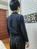 安奈兒男女童裝中領(lǐng)長(cháng)袖針織衫2025秋冬款休閑打底衫上衣抗菌百搭 黑色 150 cm 曬單實(shí)拍圖