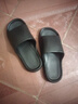 惠夫人拖鞋男室內夏季防滑軟底洗澡家用情侶平跟女士家居家浴室涼拖鞋 【厚底/軟】黑色 40-41 （適合39-40碼穿） 曬單實(shí)拍圖