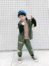 G.DUCKKIDS童裝男童秋裝套裝新款兒童運動(dòng)套裝男孩大童外套褲子休閑兩件套潮 綠色工裝套裝春秋 120 建議身高110-120cm年齡6-7 曬單實(shí)拍圖