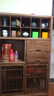 瑞作宋氏美學(xué)實(shí)木博古架茶室茶具置物架展示柜新中式多寶閣收納柜茶柜 北方老榆木明月博古架 曬單實(shí)拍圖