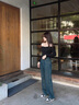 AEMAPE高端品質(zhì)直筒牛仔褲女2025春夏秋冬新款高腰寬松顯瘦港風(fēng)闊腿褲子 水泥灰-九分 27 100-111斤 曬單實(shí)拍圖