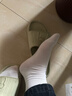 貓人5雙裝女士襪子女純棉100%秋冬中筒襪子女白色百搭女生休閑長(cháng)襪 曬單實(shí)拍圖