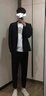 GENIOLAMODE品牌西服男士休閑單西港風(fēng)外套小西裝韓版潮流新郎伴郎禮服 曬單實拍圖