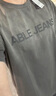 ABLE JEANS25新款水洗漸變男裝T恤寬松短袖男t恤上衣內搭 迷霧紫 XL 曬單實(shí)拍圖