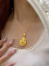 金藝鑫古法黃金人生四美葫蘆吊墜黃金新款男女士全素福祿金吊墜999足金 重約15.5克長約32mm寬約23mm多退少補 曬單實拍圖