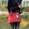 CLEVER KNOCK品牌CK包包女款新娘婚包紅色手提包女士斜跨單肩包情人節(jié)七夕禮物 紅色 【送女友送老婆送媽媽】 曬單實(shí)拍圖