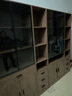 尛森書(shū)柜落地一體靠墻帶玻璃門(mén)柜子辦公室儲物柜展示柜文件柜書(shū)架 2門(mén)單抽+40柜+2門(mén)單抽+40柜 曬單實(shí)拍圖