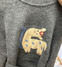 森馬（Semir）毛衣女提花衣服趣味潮流2024冬季圓領(lǐng)正肩毛衫甜酷風(fēng)109724107008 曬單實拍圖