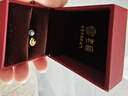 老廟黃金足金星星月亮一起閃耀5G工藝精致耳釘送女友老婆生日禮物 曬單實(shí)拍圖