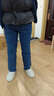 春夏季直筒男士牛仔褲中老年人寬松薄款男褲高腰純棉深襠爸爸長(zhǎng)褲 中藍(lán)【厚款】牛仔 34 碼=2尺7腰圍 曬單實(shí)拍圖
