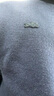 LACOSTE法國鱷魚男裝可外穿純色羊毛衫針織衫拉鏈立領(lǐng)外套|AH1955 166/藏青色 常規(guī) L 5 曬單實拍圖