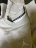 耐克喬丹男子速干圓領(lǐng)衛衣春季休閑運動(dòng)衫JORDAN DRI-FIT FV8625 050麻灰/白 3XL 曬單實(shí)拍圖