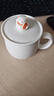 上下一白招財貓 德化白玉瓷杯陶瓷馬克杯帶蓋水杯創(chuàng  )意牛奶杯 招財貓 曬單實(shí)拍圖
