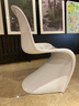 Vitra【現(xiàn)貨】 Panton潘通椅正版家用餐椅靠背座椅休閑椅子進(jìn)口家具白 曬單實(shí)拍圖