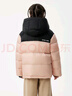坦博爾兒童羽絨服男童女童帶帽中大童保暖面包服外套550315Z桃絨粉150 曬單實(shí)拍圖