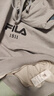 FILA 斐樂官方情侶款連帽衛(wèi)衣純棉多彩寬松針織長(zhǎng)袖上衣 云霧花灰-MG M 曬單實(shí)拍圖