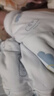 童泰嬰幼兒睡袋秋冬季款夾棉寶寶連體睡衣純棉兒童加厚防踢被防驚跳 藍色云朵 73cm 曬單實拍圖