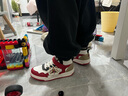 江博士學(xué)步鞋運動(dòng)鞋冬季男女童保暖高幫兒童鞋B14244W004紅/米/黑31 曬單實(shí)拍圖