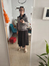 啄木鳥(niǎo)2025年秋冬季新款毛呢半身裙女大m碼咖色高腰傘裙百褶a字長(cháng)裙 黑色 2XL【建議128-145斤】 曬單實(shí)拍圖