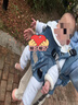 紐貝樂(lè )（NewBealer）嬰兒背帶前抱式透氣寶寶外出抱娃神器釋放雙手兒童前后兩用抱帶 布拉諾粉：旋鈕背帶，側開(kāi)拉鏈 曬單實(shí)拍圖