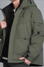鴨鴨（YAYA）【王一博同款】戶(hù)外登山羽絨服男士2024冬季新款短款加厚外套YX 軍綠色 3XL /190 曬單實(shí)拍圖