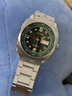精工（SEIKO）男表ReCraft系列酒桶行自動(dòng)機械綠鬼男士手表SNKM97 SNKM97鋼帶綠色送皮帶 曬單實(shí)拍圖